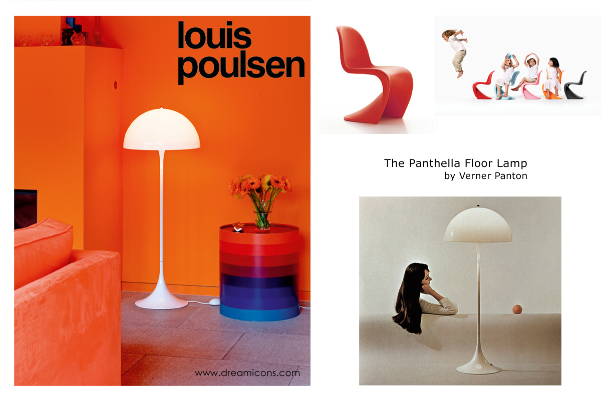 Louis Poulsen Panthella Floor Lamp by Verner Panton